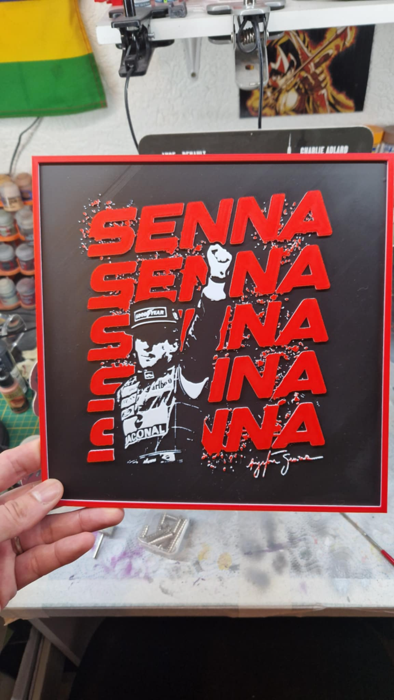 Cuadro para escritorio Ayrton Senna