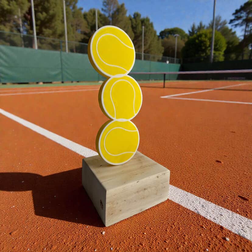 Trofeo Tenis reciclado