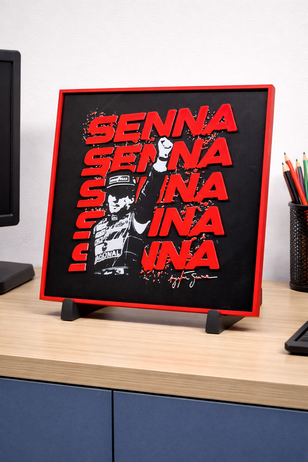 Cuadro para escritorio Ayrton Senna