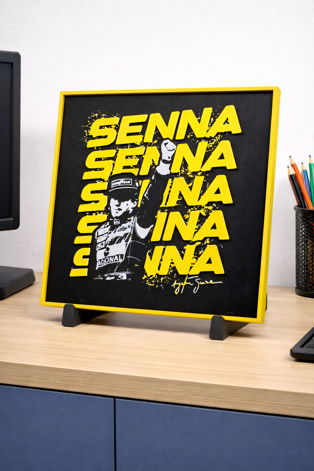 Cuadro para escritorio Ayrton Senna